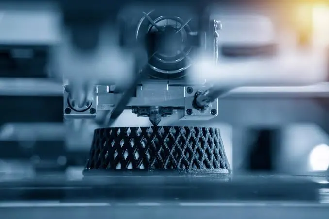 FDM printer producing a lattice structure