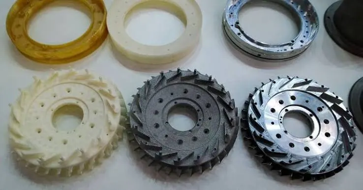 Multiple turbine component iterations in different materials and finishes