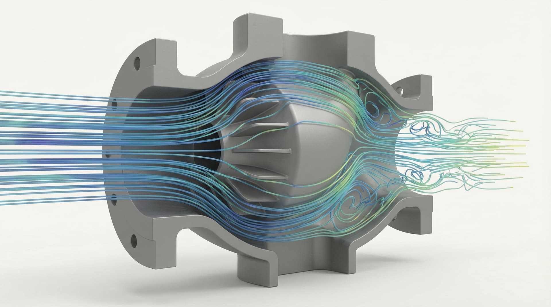 Structural FEA simulation results contour plot showing Von Mises stress distribution